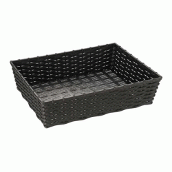 Καλάθι ψωμιού Polyrattan 40 X 30 X 10h Cm σε χρώμα μαύρο Καλάθι ψωμιού Polyrattan 40 X 30 X 10h Cm σε χρώμα μαύρο