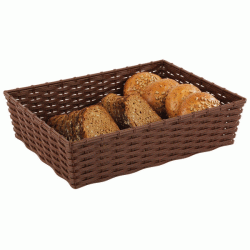 Καλάθι ψωμιού Polyrattan 40 X 30 X 10h Cm WENGE Καλάθι ψωμιού Polyrattan 40 X 30 X 10h Cm WENGE
