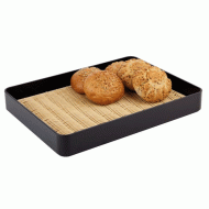 Σουπλά παρουσίασης Polyrattan με στρογγυλές γωνίες διαστάσεων 43,5X32,5 Εκ