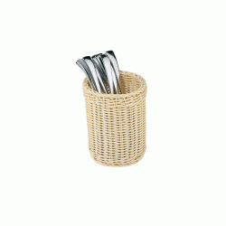 Καλαθάκι Polyrattan για μαχαιροπήρουνα ανοιχτόχρωμο Καλαθάκι Polyrattan για μαχαιροπήρουνα ανοιχτόχρωμο