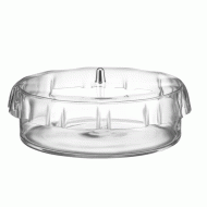 Γυάλα Φ20x10Υ κύλινδρος με Plexiglass Gofre καπάκι διάφανο