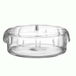 Γυάλα Φ20x10Υ κύλινδρος με Plexiglass Gofre καπάκι διάφανο