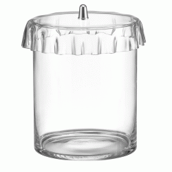 Γυάλα κυλινδρική διαστάσεων Ø20x20cm με Plexiglass Gofre καπάκι διαφανές χωρητικότητας 3Lt