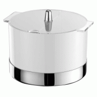 Norma δοχείο μπουφέ λευκό 1.3 λίτρα με ανοξείδωτη βάση