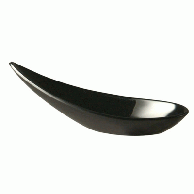 Mini κουταλάκι Party καραβάκι 14,5 X 4,5cm σε χρώμα μαύρο