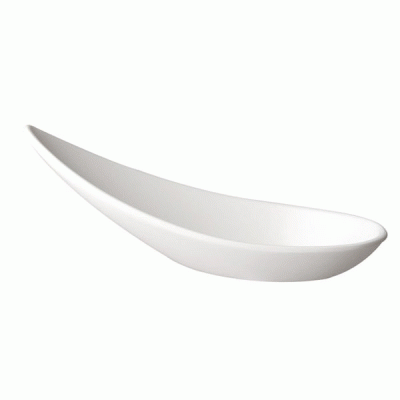 Mini κουταλάκι Party καραβάκι 14,5 X 4,5cm σε λευκό χρώμα