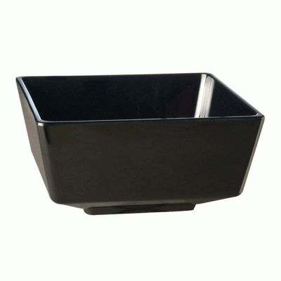 Float μπολ μελαμίνης διαστάσεων 25,5 X 25,5 X 12hCm σε χρώμα μαύρο