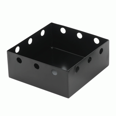 Μαύρο Box παρουσίασης αλουμινίου Elle διαστάσεων 23x23xΥ9,5cm 