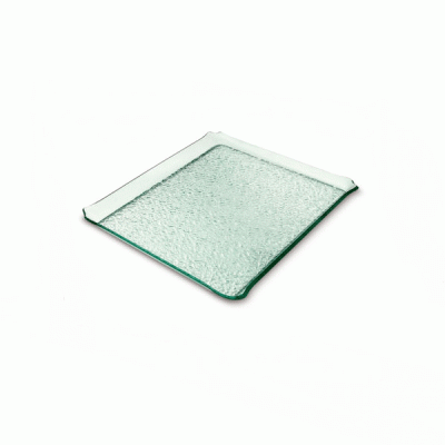 Ανάγλυφος δίσκος παρουσίασης glass διαστάσεων 20X20cm ONDA Mini