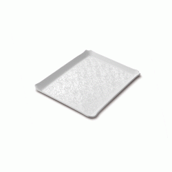 Ανάγλυφος δίσκος παρουσίασης σε λευκό χρώμα διαστάσεων 20X20cm ONDA Mini