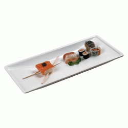 Μακρόστενη πιατέλα Medium 21x47cm σε λευκό χρώμα