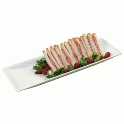 Μακρόστενη πιατέλα Large διαστάσεων 21 X 58 σε χρώμα λευκό