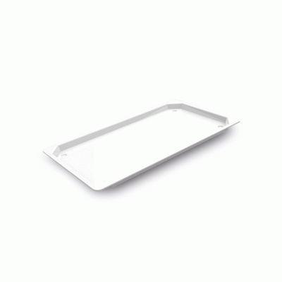 Octagon δίσκος 2Εκ Gn 3/4 Plexiglass υψηλής αντοχής σε χρώμα λευκό