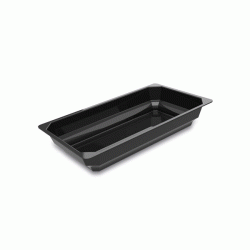 Octagon μπολ 8cm Gn 3/4 Plexiglass υψηλής αντοχής σε χρώμα μαύρο