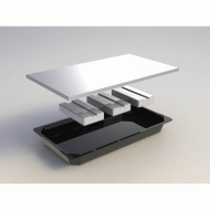 OCTAGON GN 1/1 ψυχόμενο πλατό σε χρώμα μαύρο OCTAGON GN 1/1 ψυχόμενο πλατό σε χρώμα μαύρο