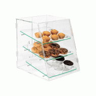 Κλασσική βιτρίνα ταμείου Plexiglass 3 επιπέδων με 3 Glass Look δίσκους 33x33εκ Κλασσική βιτρίνα ταμείου Plexiglass 3 επιπέδων με 3 Glass Look δίσκους 33x33εκ
