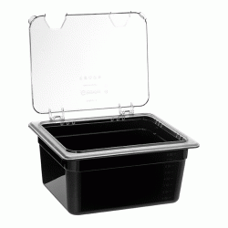 Δοχείο GN1/2 8,5L σε μαύρο PC χωρίς καπάκι