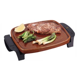 Ηλεκτρική ψηστιέρα Jata Terracotta 550W με κεραμική επιφάνεια και χειρολαβές από ανθεκτικό υλικό