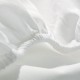 Σεντόνι σε λευκό χρώμα με λάστιχο διαστάσεων 160x200+30cm 50% βαμβάκι 50% πολυέστερ 144 κλωστές