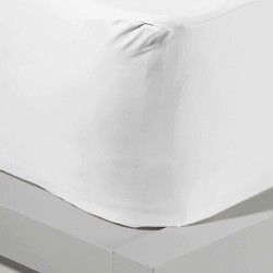 Σεντόνι Λευκό Με Λάστιχο 180x200+30cm 50% βαμβάκι 50% πολυέστερ 144 κλωστές