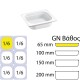 Στοιβαζόμενο δοxείο γαστρονομίας GN1/6 λευκό μελαμίνης 17.6x16.5x6.5cm SERVEWELL