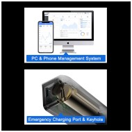 Κλειδαριά airbnb με λειτουργία Bluetooth και ψηφιακό πληκτρολόγιο αφής σε μαύρο χρώμα