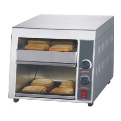 Επαγγελματική φρυγανιέρα-τοστιέρα 1700W ανοξείδωτη διαστάσεων 33x50.2x36.2cm  KARAMCO