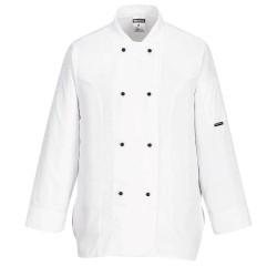 Γυναικείο σακάκι σεφ μακρυμάνικο C837 σε  χρώμα λευκό νούμερο Medium