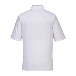Σακάκι για σεφ C735 σε χρώμα λευκό 100% βαμβακερό με πλαϊνή τσέπη με φερμουάρ νούμερο Medium