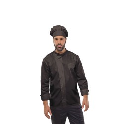 Σακάκι για σεφ Comfort unisex σε μαύρο χρώμα σε νούμερο Medium