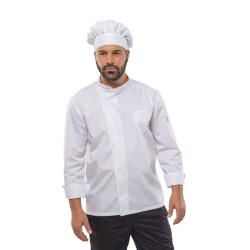 Σακάκι μακρυμάνικο για σεφ C835 σε χρώμα μαύρο 100% βαμβακερό σε νούμερο XXLarge