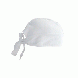 Μπαντάνα για σεφ SPICY που δένει πίσω σε χρώμα λευκό