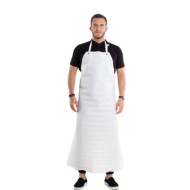 Αδιάβροχη ποδιά PVC διαστάσεων 85x130cm σε χρώμα λευκό MULTI