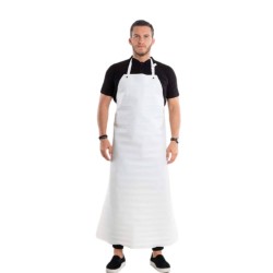 Αδιάβροχη ποδιά PVC διαστάσεων 85x130cm σε χρώμα λευκό MULTI