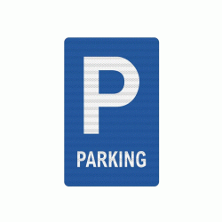 Πινακίδα parking μπλε διαστάσεων διαστάσεων 300X450mm Πινακίδα parking μπλε διαστάσεων διαστάσεων 300X450mm