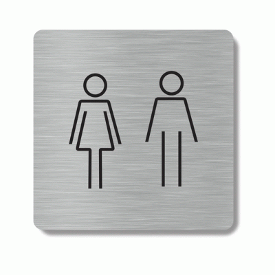 Πινακίδα εσωτερικού χώρου για WC ανδρών και γυναικών HTA92