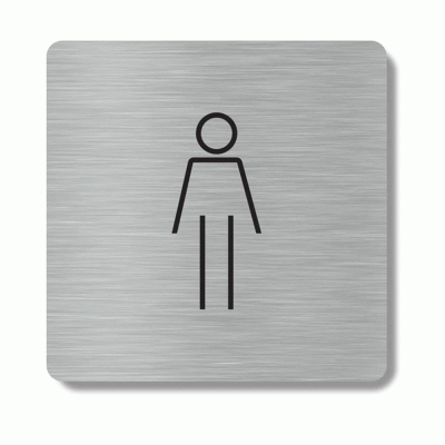 Πινακίδα εσωτερικού χώρου για WC ανδρών HTA91
