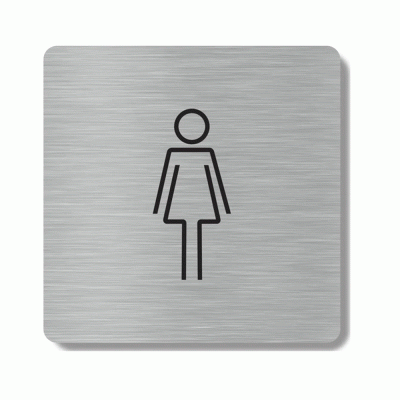 Πινακίδα εσωτερικού χώρου για WC γυναικών HTA90