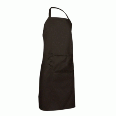 Ποδιά μαγειρικής υφασμάτινη OVEN διαστάσεων 70x96cm VALENTO σε χρώμα μαύρο