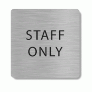 Πινακίδα εσωτερικού χώρου staff only HTA112 Πινακίδα εσωτερικού χώρου staff only HTA112