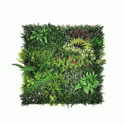 Συνθετικός κα΄θετος κήπος μίξη από φύλλα για το σχεδιασμό τοίχων διαστάσεων 100x100cm