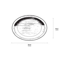 Πιατέλα οβάλ από φύλλα φοίνικα διαστάσεων 19Χ26cm κιβώτιο 4 συσκευασιών των 25τεμ.