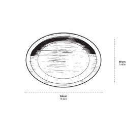 Πιατέλα οβάλ από φύλλα φοίνικα διαστάσεων 19Χ26cm κιβώτιο 4 συσκευασιών των 25τεμ.
