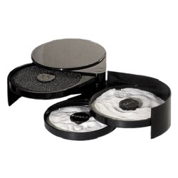 Τριπλό σετ διακόσμησης ποτηριών κοκτέιλ για λάιμ αλάτι και ζάχαρη μαύρο