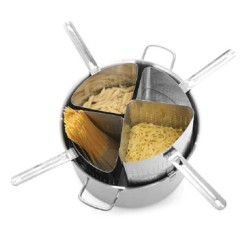 Θήκη ζυμαρικών Inox 18/10 36x23cm κατάλληλη για επαγγελματικές χύτρες 40x25cm