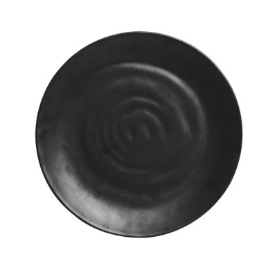 Ρηχό πιάτο μελαμίνης Φ19cm σε μοντέρνο μαύρο χρώμα σειρά PERSIAN MATTE SERVEWELL