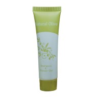 Σαμπουάν και αφρόλουτρο σε σωληνάριο 35ml με βιδωτό καπάκι με εκχυλίσματα ελιάς της σειράς "Natural Olive" Σαμπουάν και αφρόλουτρο σε σωληνάριο 35ml με βιδωτό καπάκι με εκχυλίσματα ελιάς της σειράς "Natural Olive"