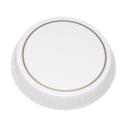 Χάρτινο καπάκι ποτηριών με διάμετρο 6,5cm σε λευκό χρώμα