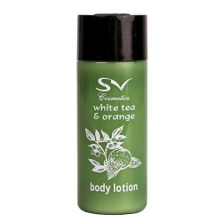 Κρέμα σώματος με εκχυλίσματα λευκού τσαγιού και πορτοκάλι σε μπουκάλι 30ml της σειράς 