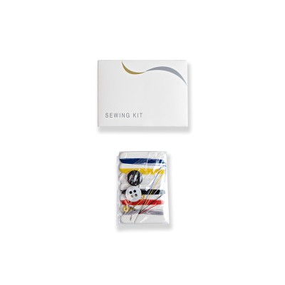 Σετ ραπτικής - sewing kit διατίθεται σε πολυτελή συσκευασία χρώματος λευκό